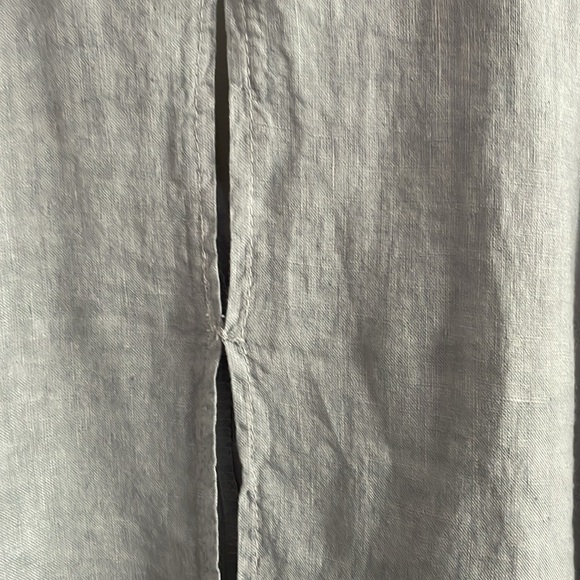 AM linen cold shoulder button down shirt - Picture 5 of 6